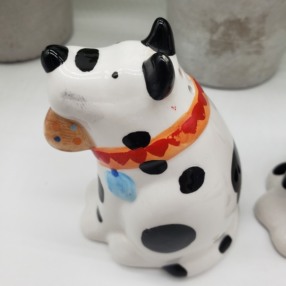 Coco Dowley Vintage Dalmation Dog Salt and Pepper Shaker Set with Stoppers AS IS - Picture 11 of 11